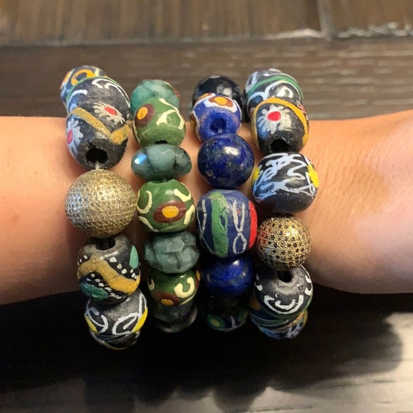Stack of Colorful Beaded Bracelets - Picture 3 of 5